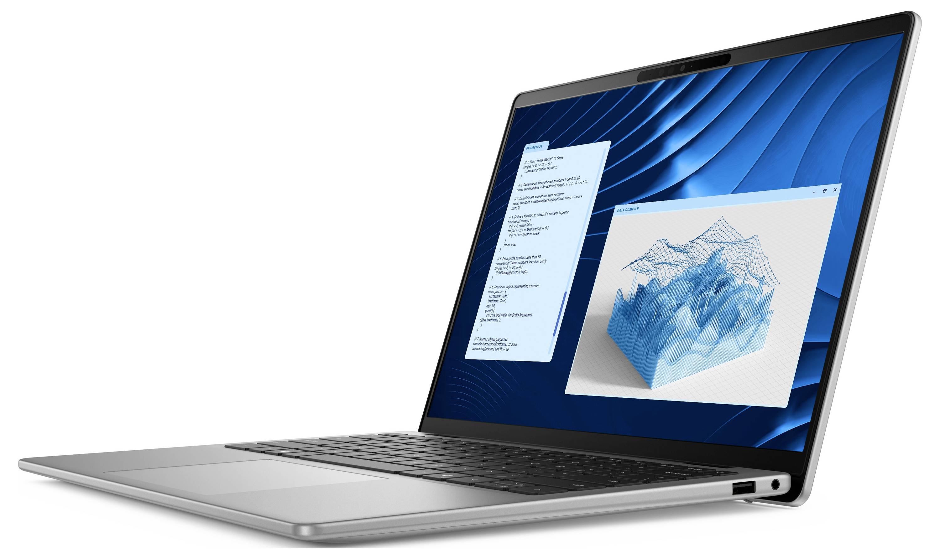 Dell Notebook Latitude 5455 35.6cm (14 Zoll) Full-HD+ Qualcomm® Snapdragon™ X X1P-42-100 16GB RAM 512GB SSD Deutsch, QWERTZ