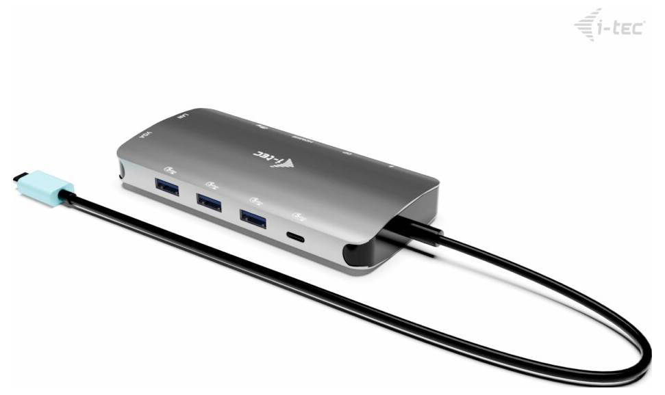 I-tec Notebook Dockingstation USB-C Metal Nano 3x Display DS