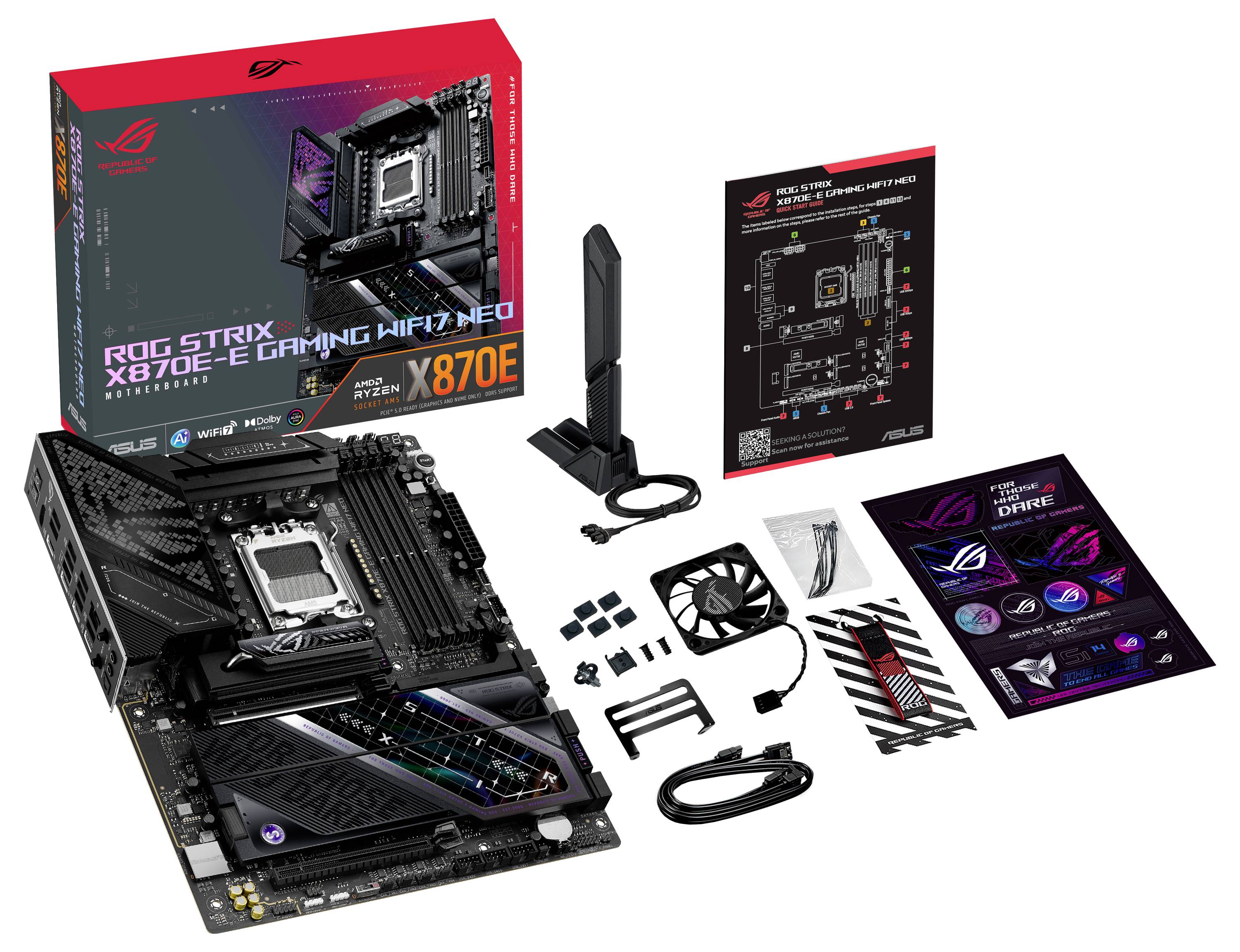 Asus ROG STRIX X870E-E GAMING WIFI7 NEO Mainboard Formfaktor (Details) ATX