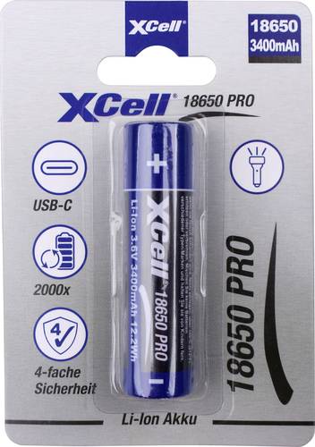 XCell Spezial-Akku 18650 Li-Ion 3.7 V 3400 1 St.