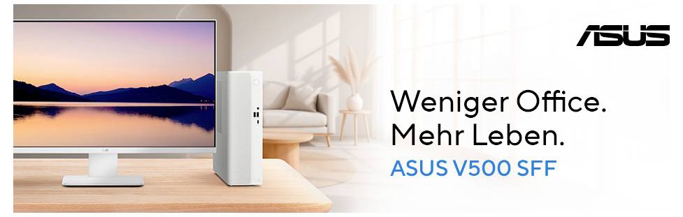 Asus Desktop PC V501 SFF C3-100U 8 512 100U 4.7GHz 8GB RAM 512GB SSD Intel Intel-Grafik 90PF05Y3-M008V0
