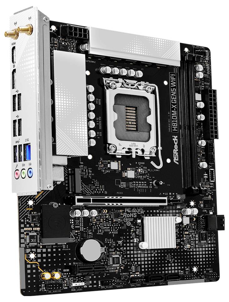 ASRock H810M-X GEN5 WIFI 1851 mATX Mainboard