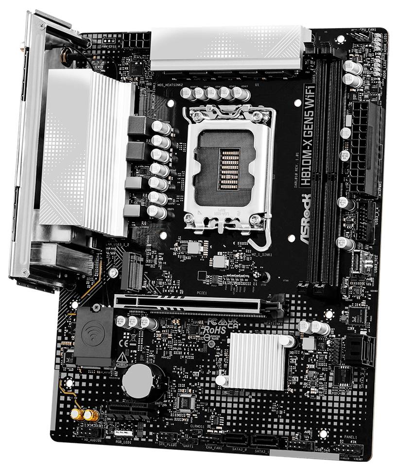 ASRock H810M-X GEN5 WIFI 1851 mATX Mainboard