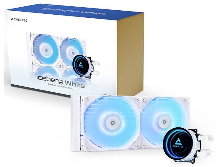 Chieftec WAK ICEBERG 240 RGB weiß Wasserkühlung-Chipkühler