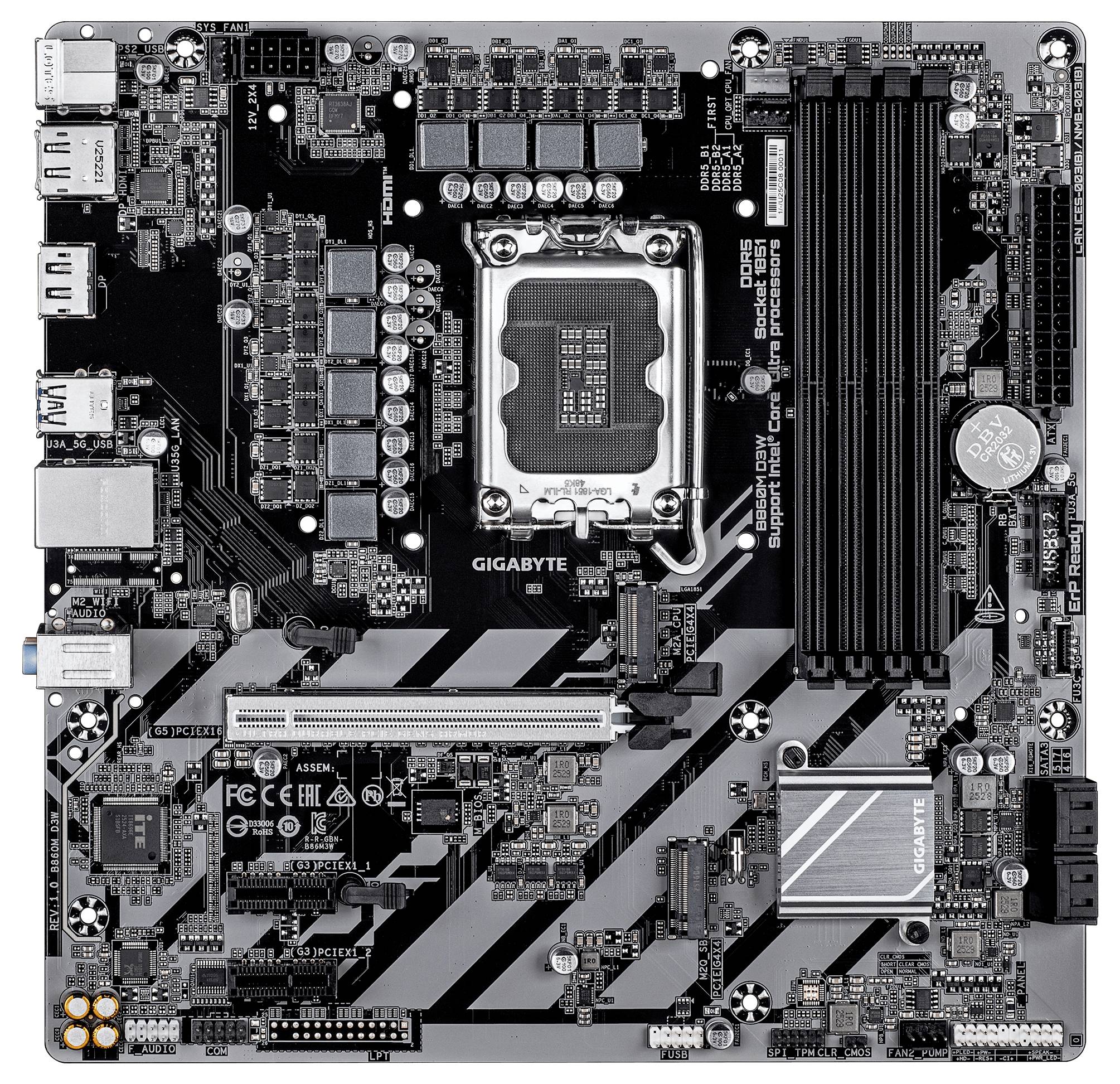 Gigabyte B860M D3W Mainboard