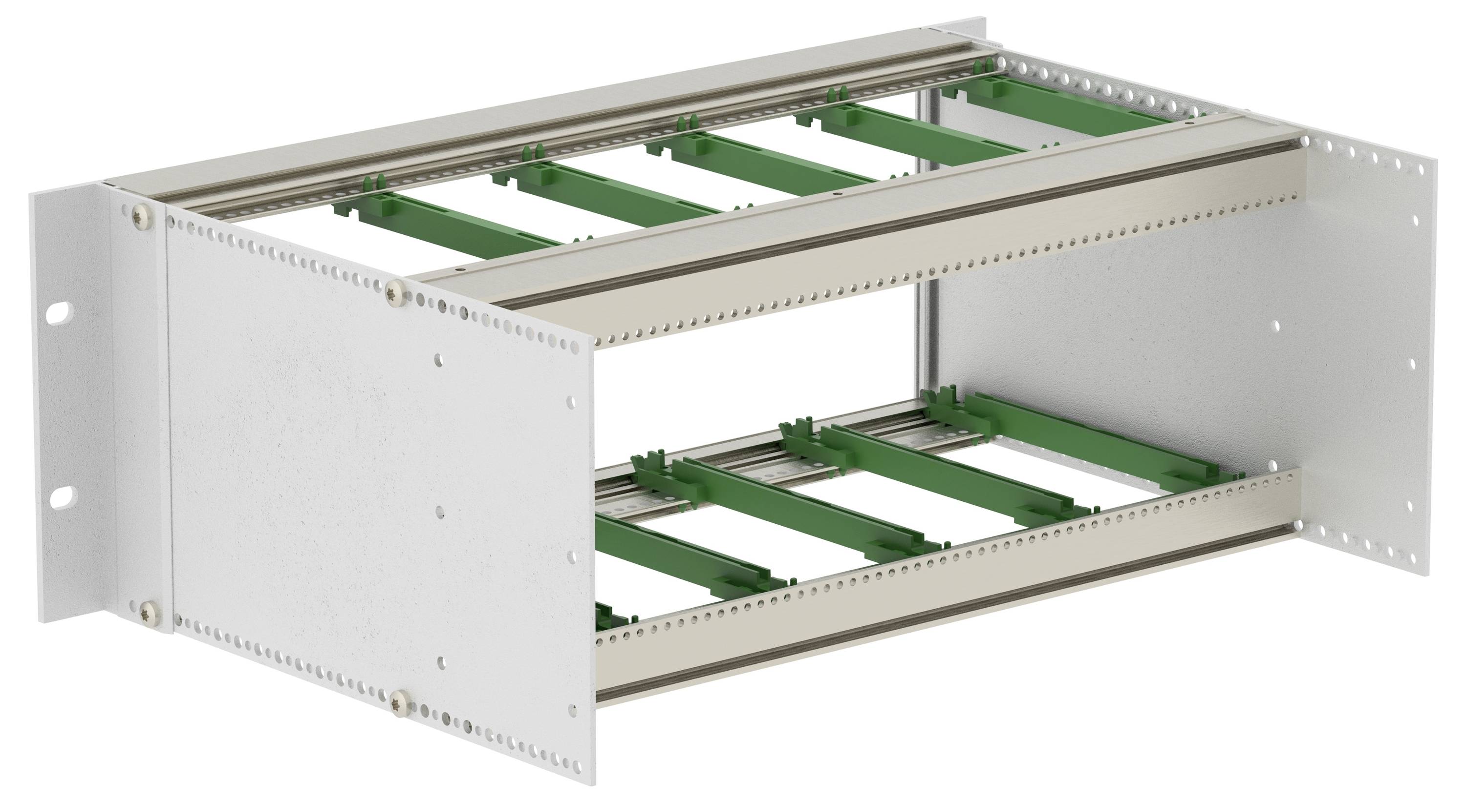 TRU COMPONENTS BGT/X 24360.12-BN_SET 19 Zoll Baugruppenträger 375.92 x 241.2 x 132.5 Aluminium Aluminium (Natur) 1St.