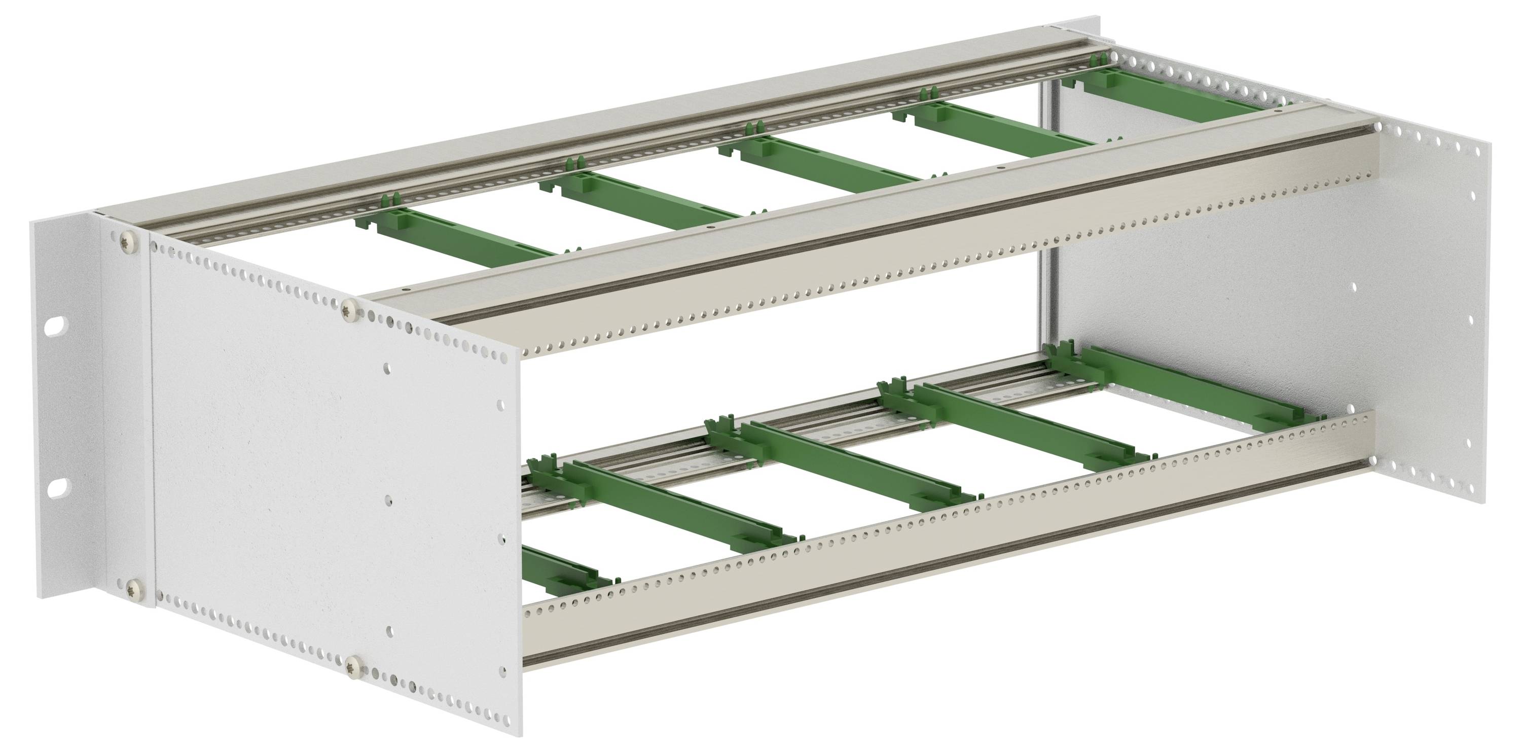 TRU COMPONENTS BGT/X 24380.12 -BN_SET 19 Zoll Baugruppenträger 482.6 x 241.2 x 132.5 Aluminium Aluminium (Natur) 1St.