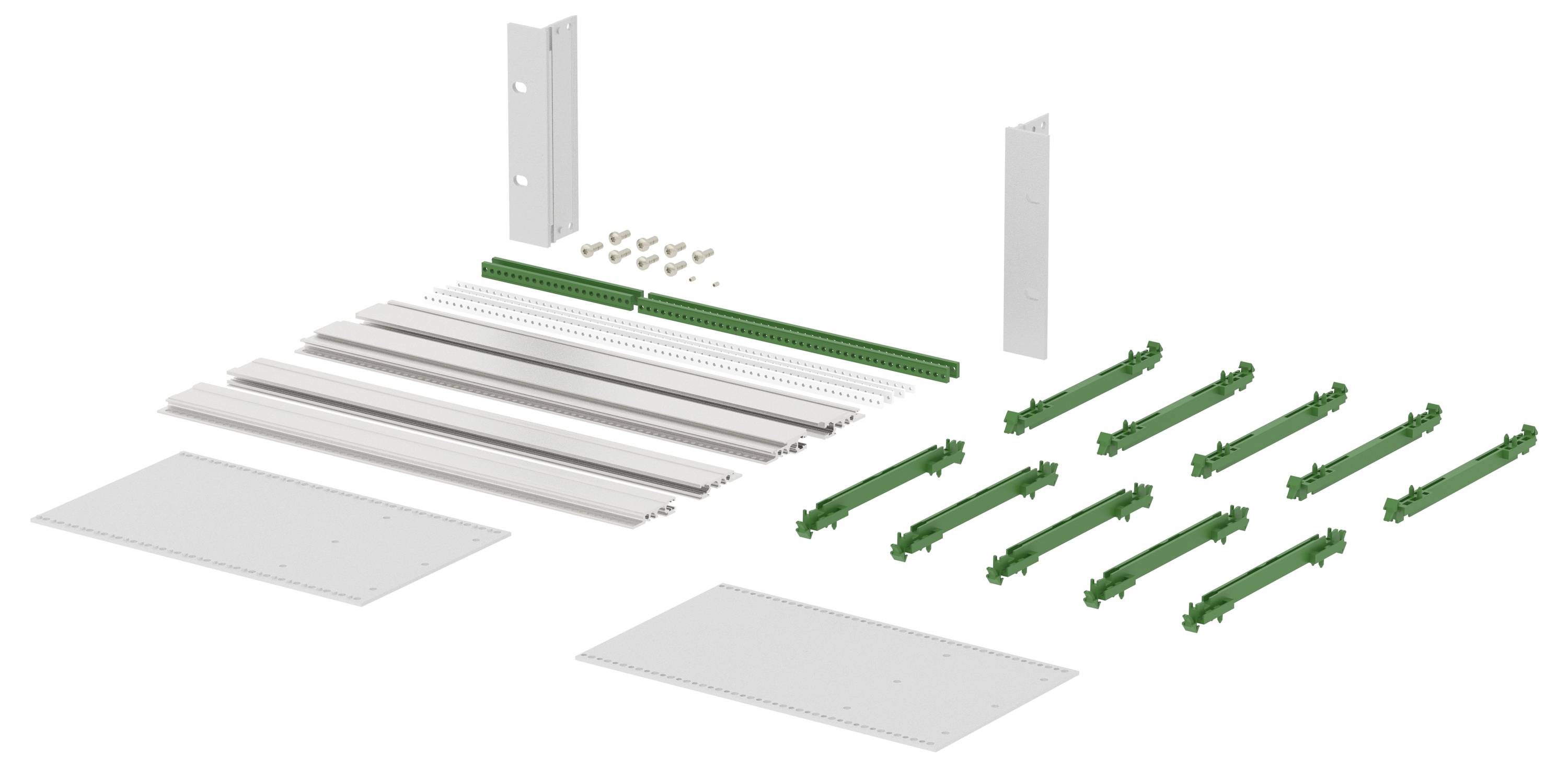 TRU COMPONENTS BGT/X 24360.PI-BN_SET 19 Zoll Baugruppenträger 375.92 x 241.2 x 132.5 Aluminium Aluminium (Natur) 1St.