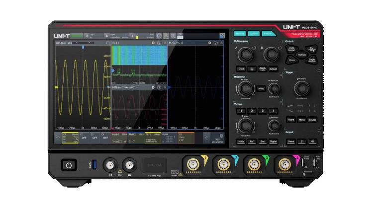 Uni-T MSO5034HD Analog-Oszilloskop, Digital-Oszilloskop 350MHz 2 GSa/s 200 Mpts 12 Bit Mixed-Signal (MSO) 1St.