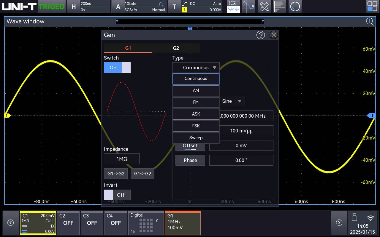 Uni-T MSO5000HD-AWG Software-Option 1St.