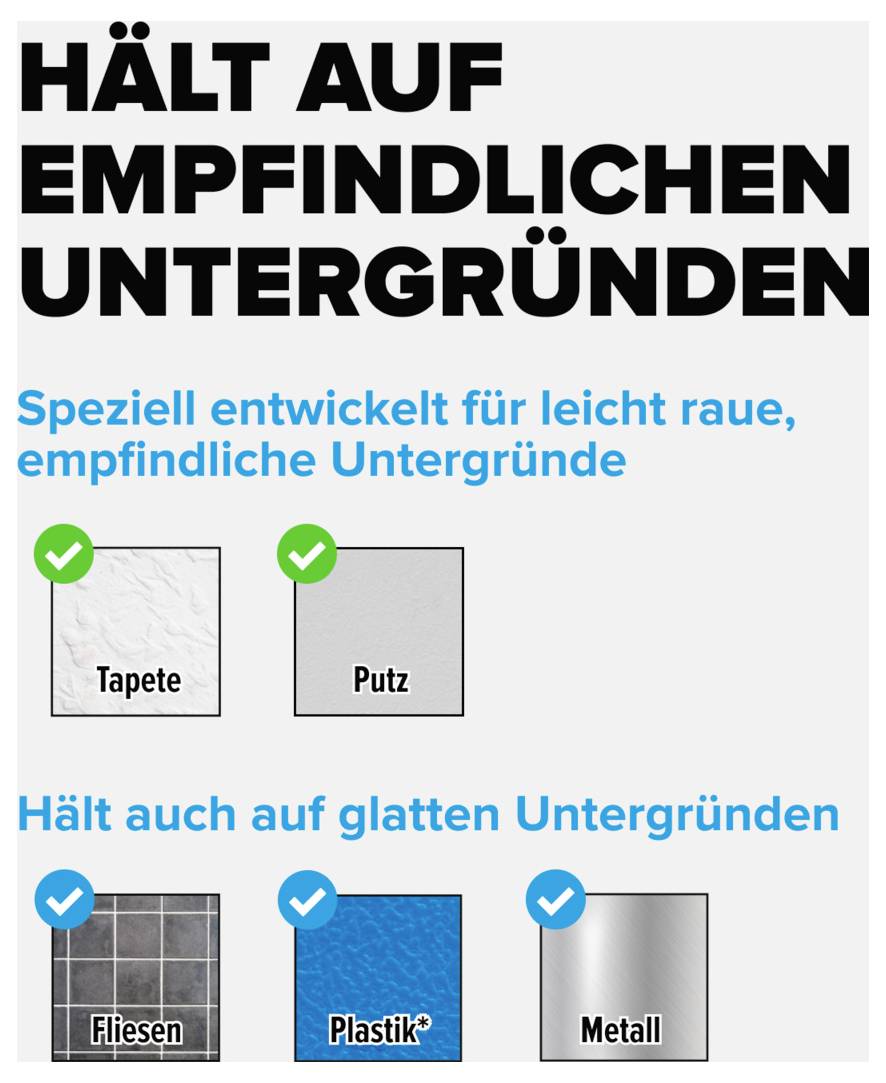 Tesa Powerstrips CLICK Powerstrips CLICK Slim - Klett-Klebepads zum An- und Abklicken von Bilderrahmen und Wanddekorationen ohne B