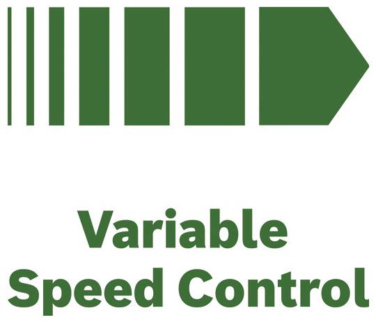 Grünes Label „Variable Geschwindigkeitsregelung