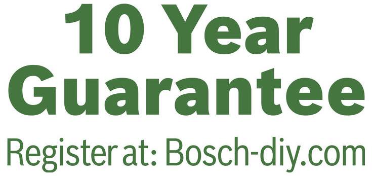 10-Jahre-GarantieRegistrieren unter: Bosch-div.com