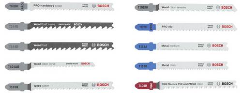 Bosch Accessories 2607012073 Stichsägeblatt Set Multi Material, 10-tlg. 1 St.