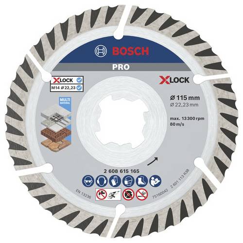 Bosch Accessories 2608615285 2608615285 Diamanttrennscheibe Durchmesser 115 mm 2 St.