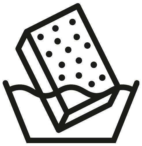 Symbol einer Reibe oder von Käse, der über ein Gericht gerieben wird, dargestellt in einfacher schwarzer Strichzeichnung.