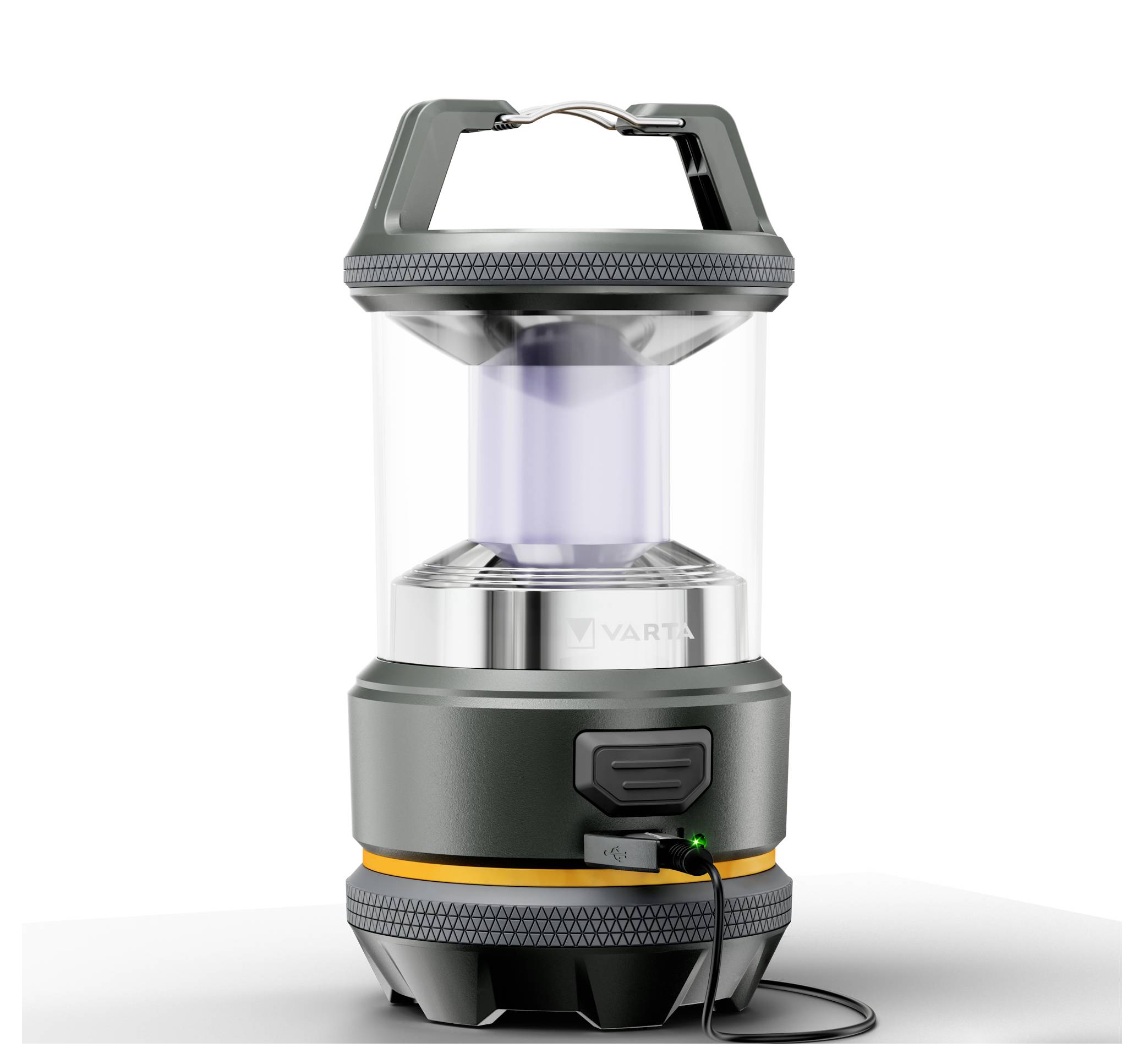 Varta 17550101111 VARTA Outdoor-Sportlaterne L20R LED Camping-Laterne 420 lm akkubetrieben 400 g Schwarz, Gelb