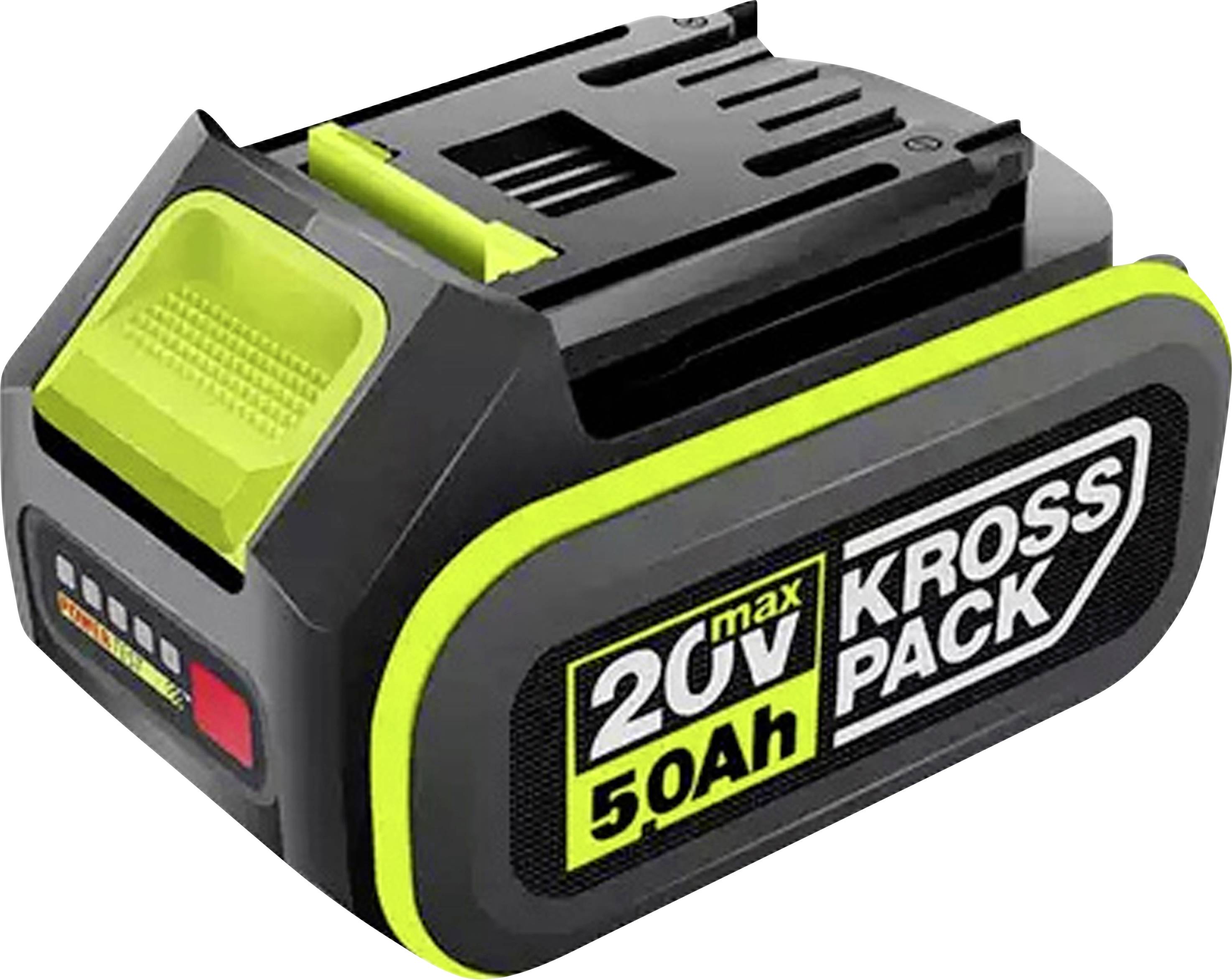 Schwarze und hellgrüne 20V 5,0Ah Kross Pack aufladbare Elektrowerkzeug-Batterie