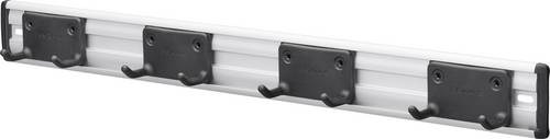Fiskars 1082705 OneClick Gartengerätehalterung, Wandhalterung mit 5 beweglichen Doppelhaken (B x H)
