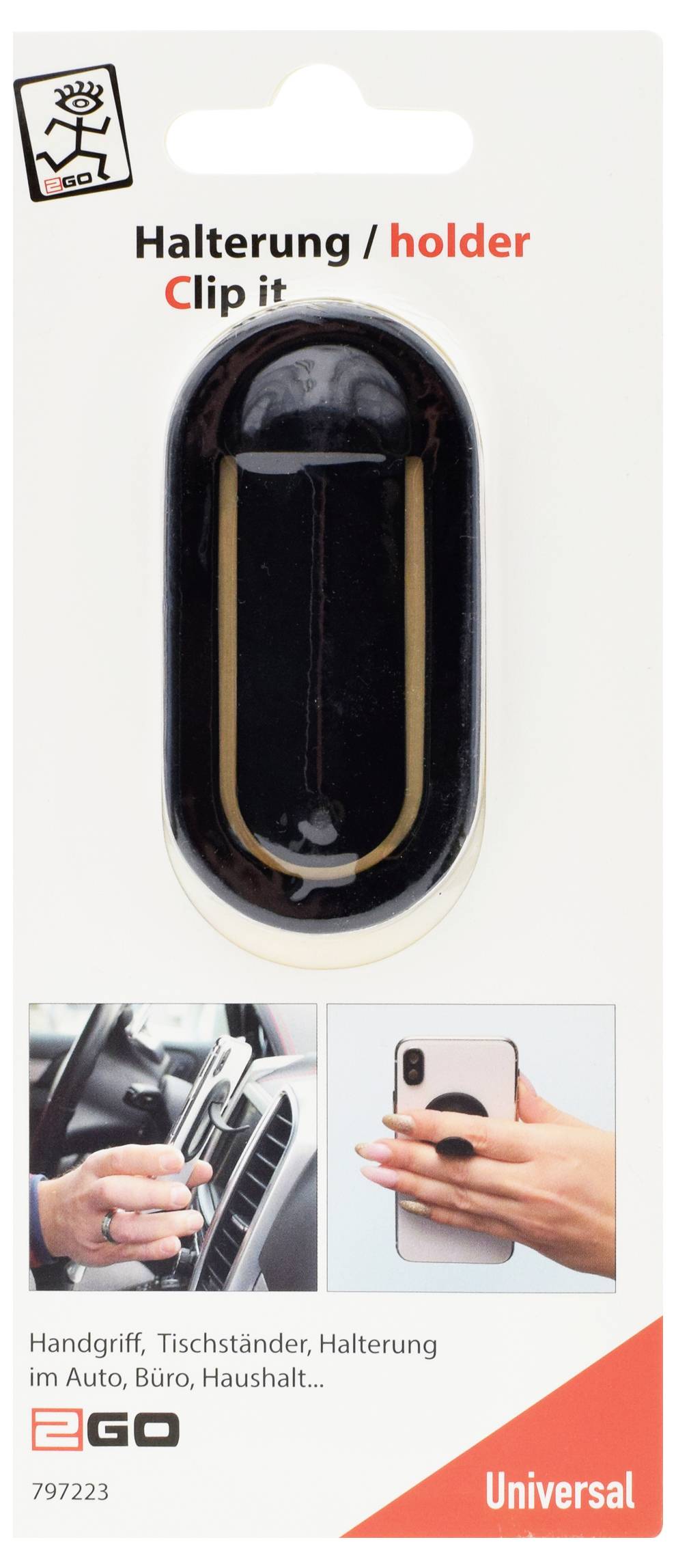 Verpackung für EGO „Clip it