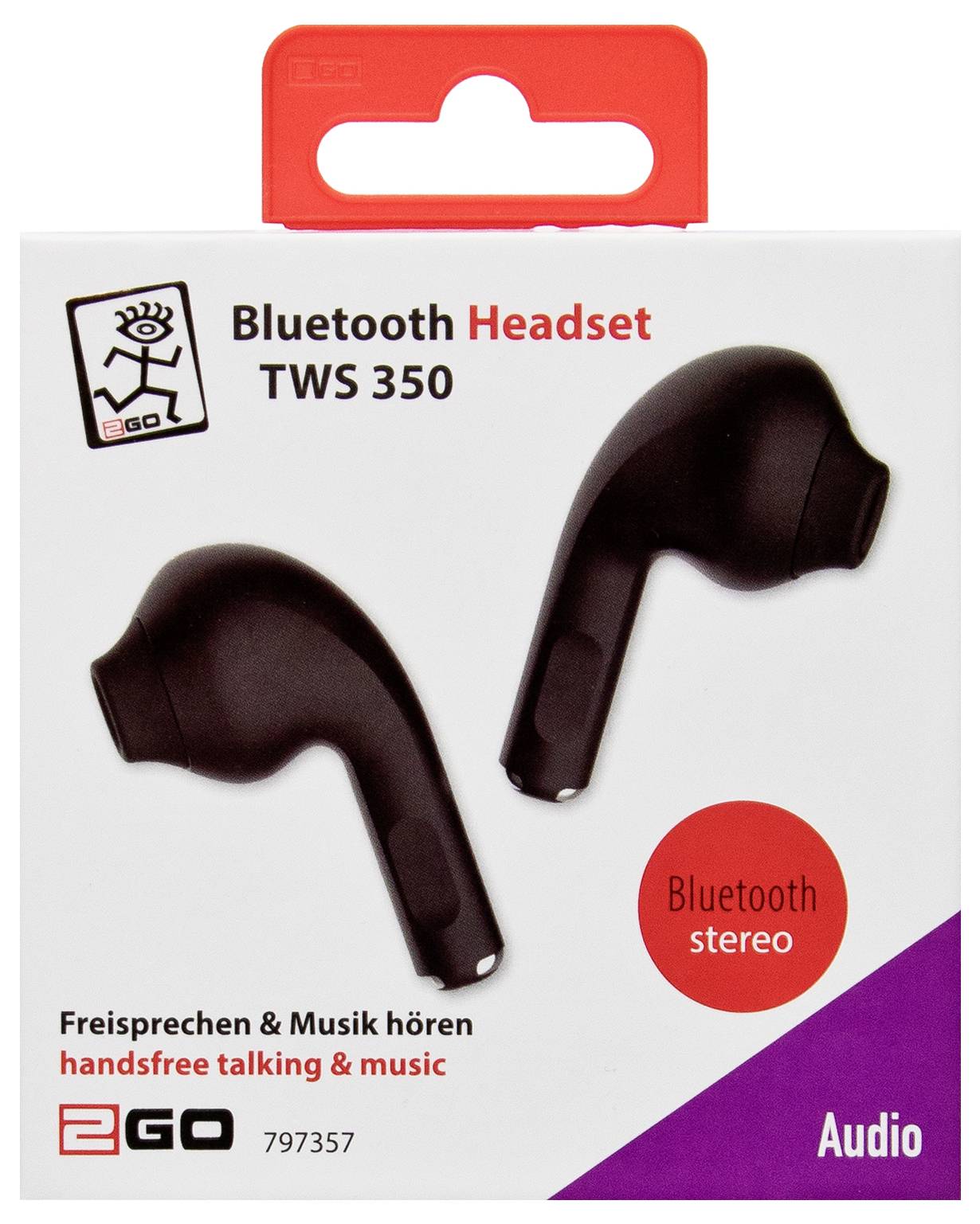 Boxverpackung für „Bluetooth Headset TWS 350