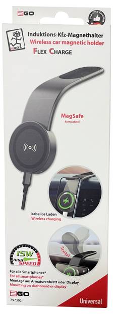 2GO KFZ-Magnethalter FlexCharge Handyhal Armaturenbrett Handy-Kfz-Halterung