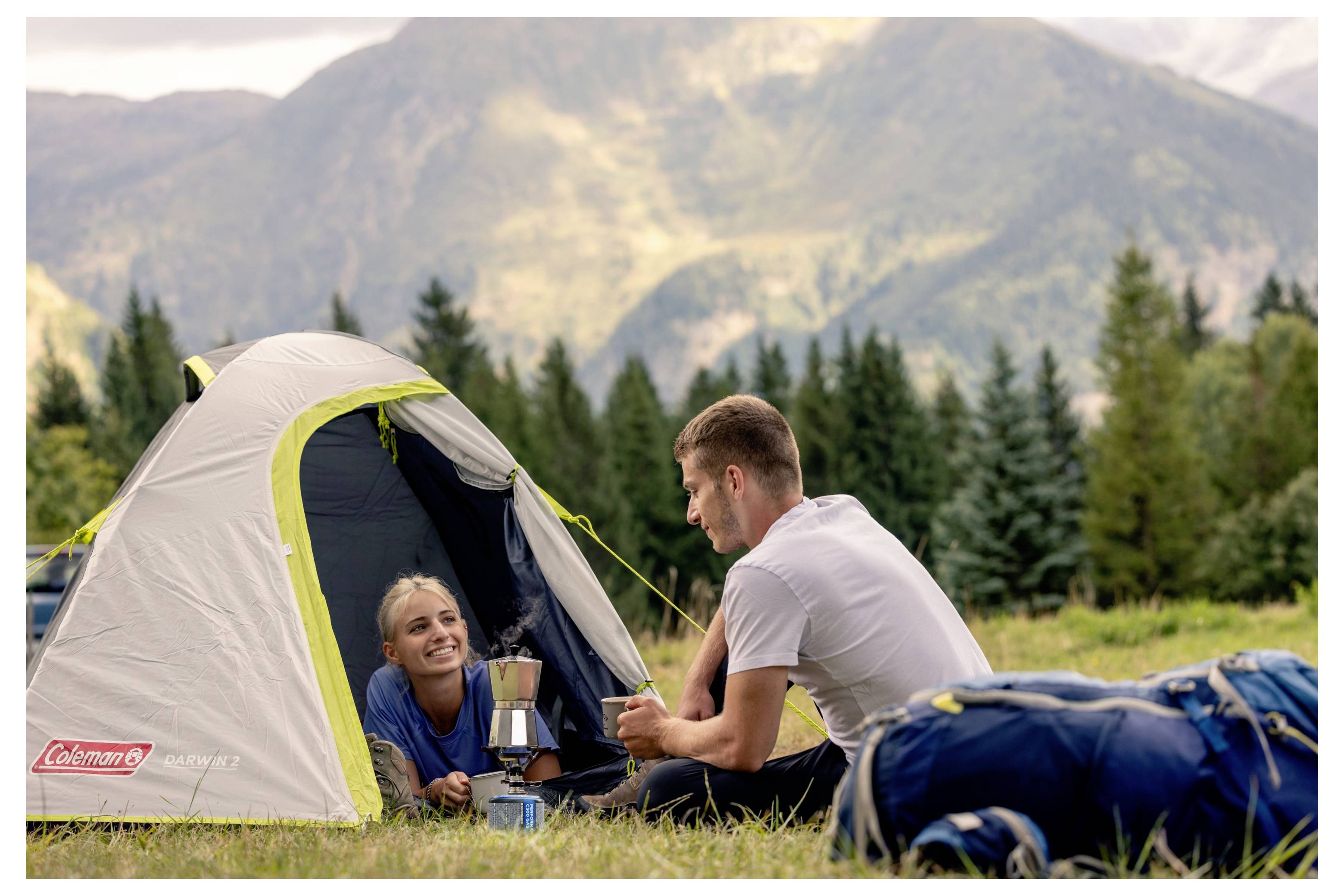Coleman Darwin 2, Rucksackreisen, Festrahmen, Kuppel-/Iglu-Zelt, 2 Person(en), 3,2 m², 2,8 kg