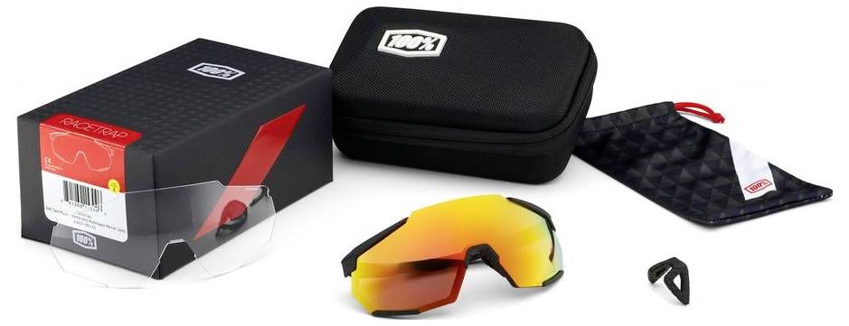 100percent Racetrap 3.0 - Smoke Lens Glo 469-062-60004-00002 Sonnenbrille Schwarz