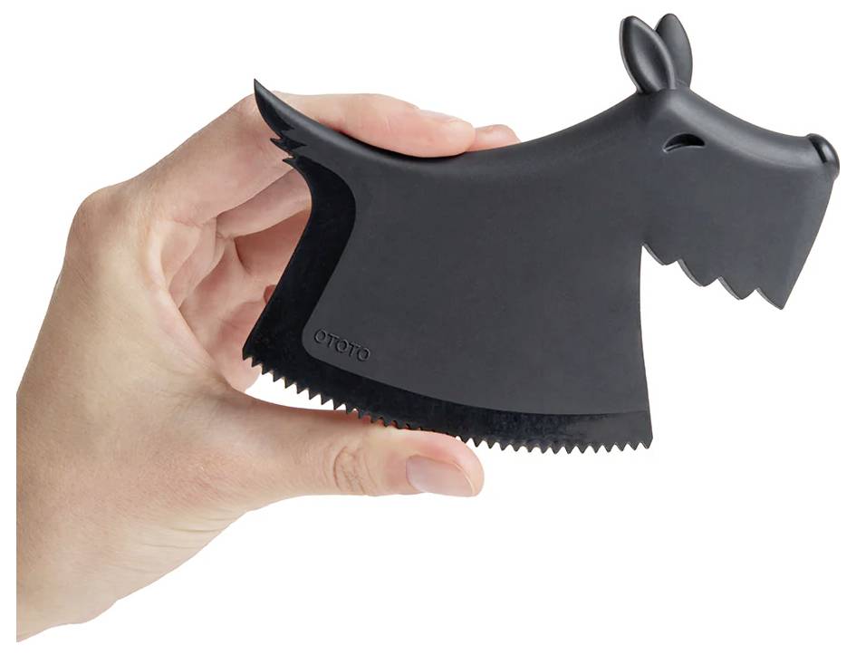 OTOTO Scruffy Tierhaarbürste Tierpflegebürste Schwarz 1St.