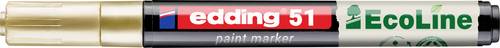 Edding 51 EcoLine 4-51-053 Lackmarker Gold 1 mm, 2 mm