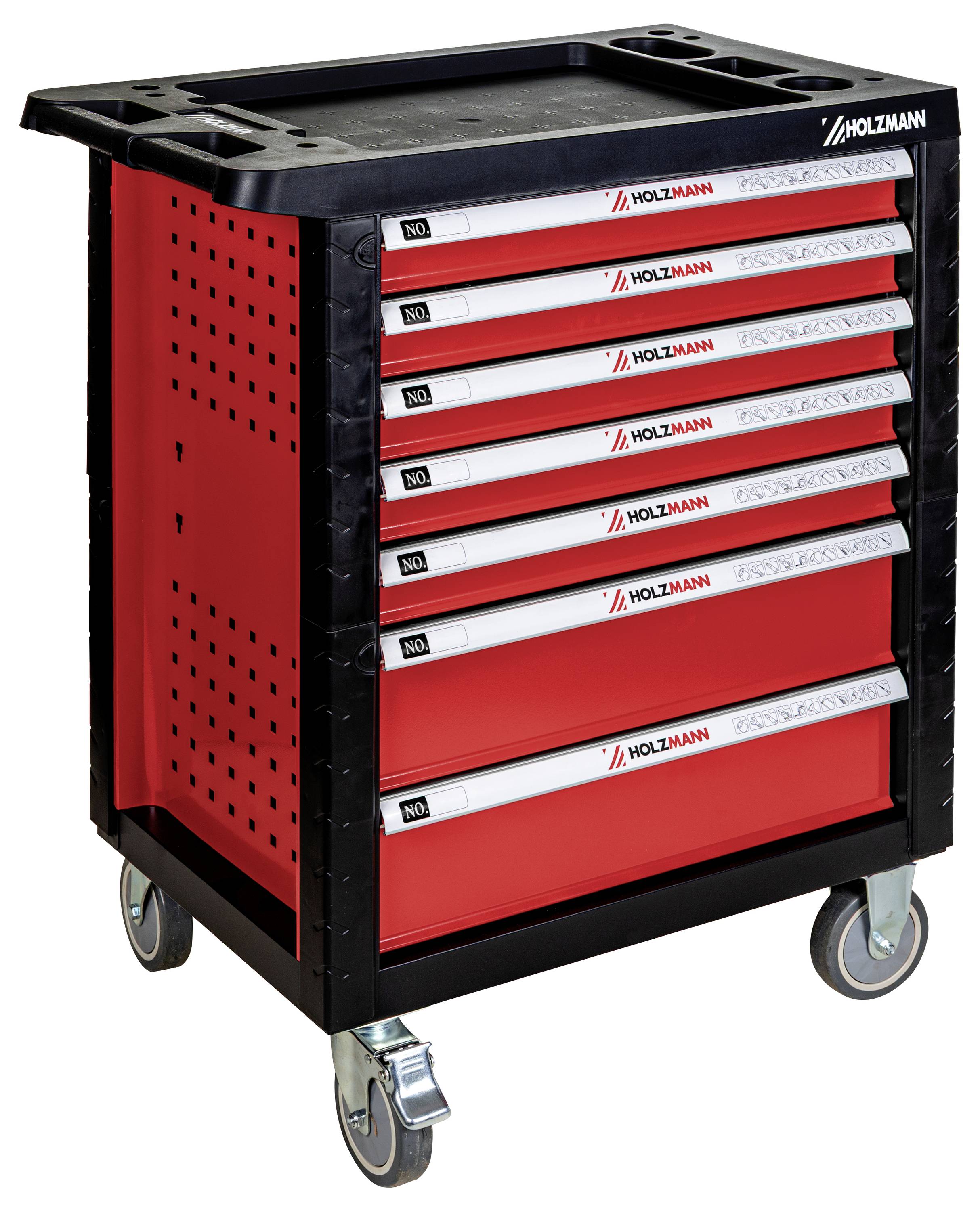 Holzmann Maschinen WW770W Werkstattwagen Metall, Kunststoff Herstellerfarbe: Rot