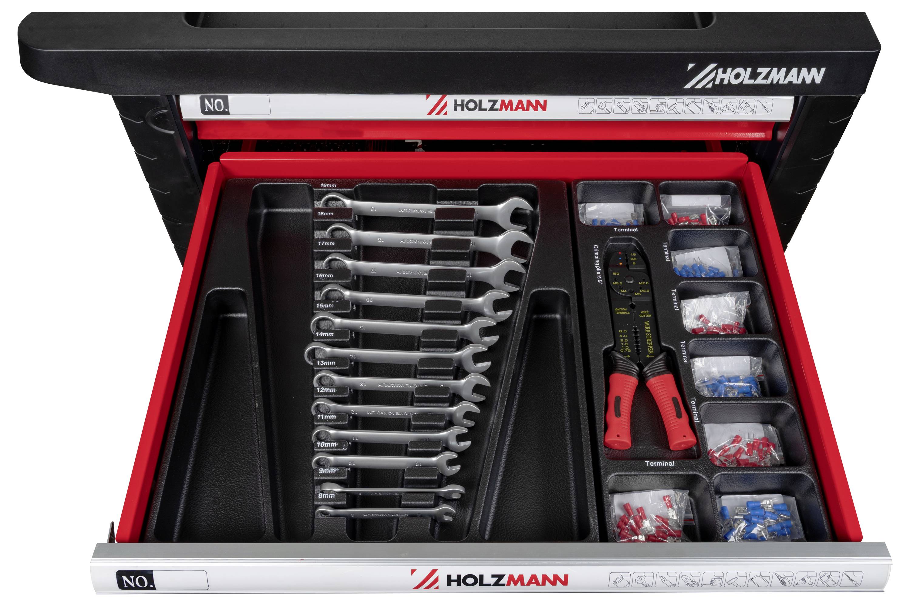 Holzmann Maschinen WW770W Werkstattwagen Metall, Kunststoff Herstellerfarbe: Rot