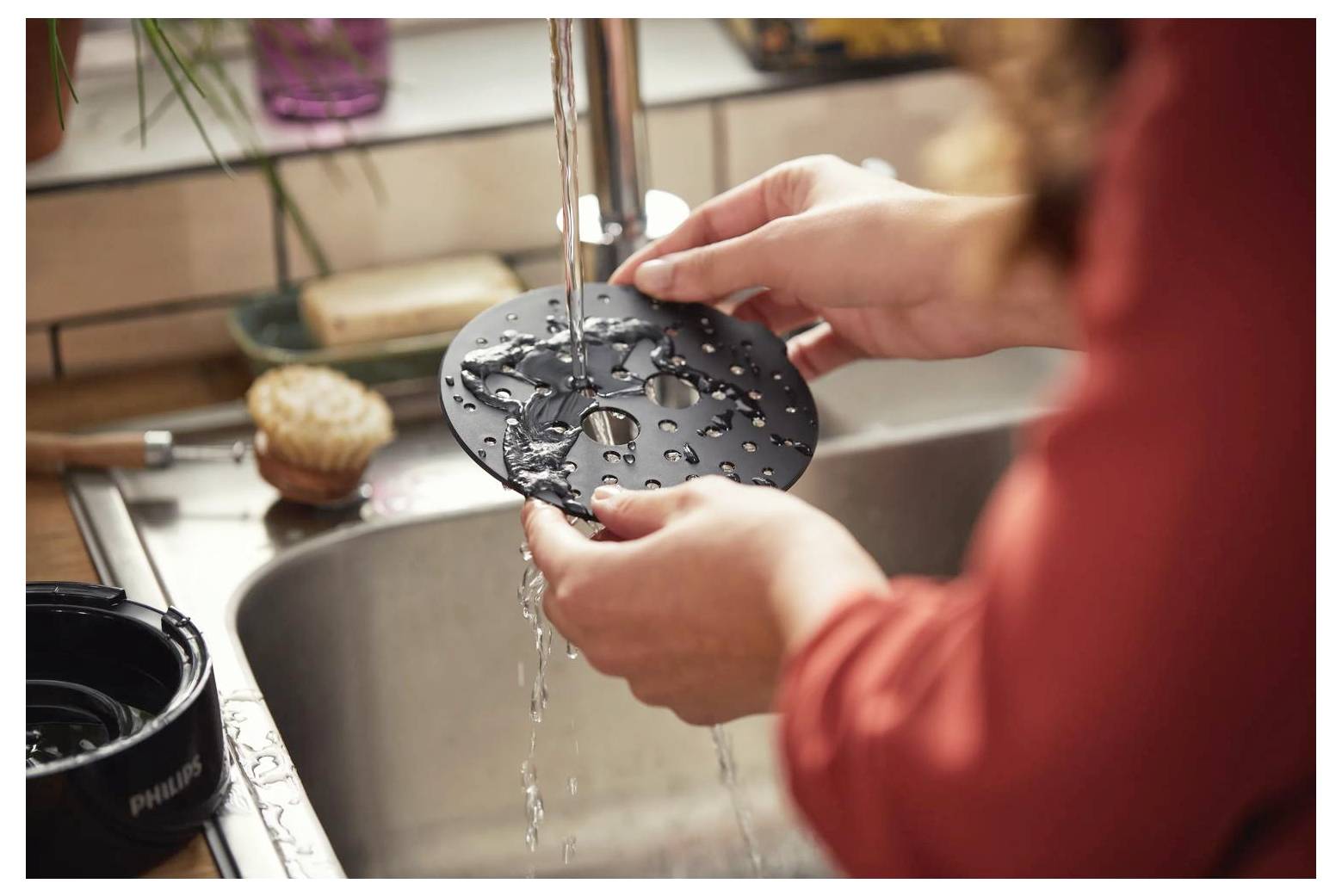 Philips CSA230/69 CSA230/69 Kaffeepadmaschine Schwarz mit Heißwasserauslass, One Touch