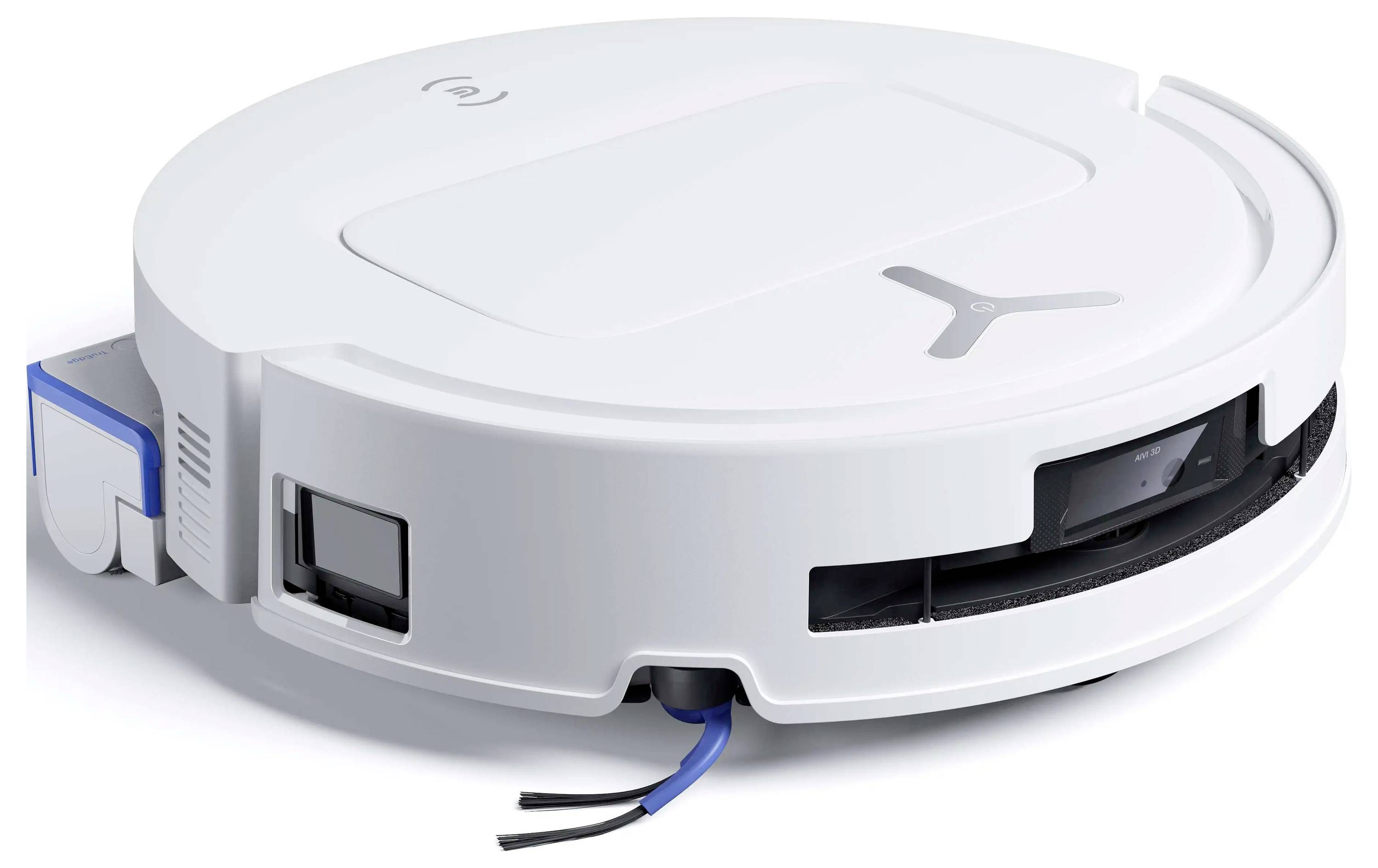 ECOVACS DEX68-13EC Saug-und Wischroboter Weiß App gesteuert, Beutellos, mit Wischfunktion