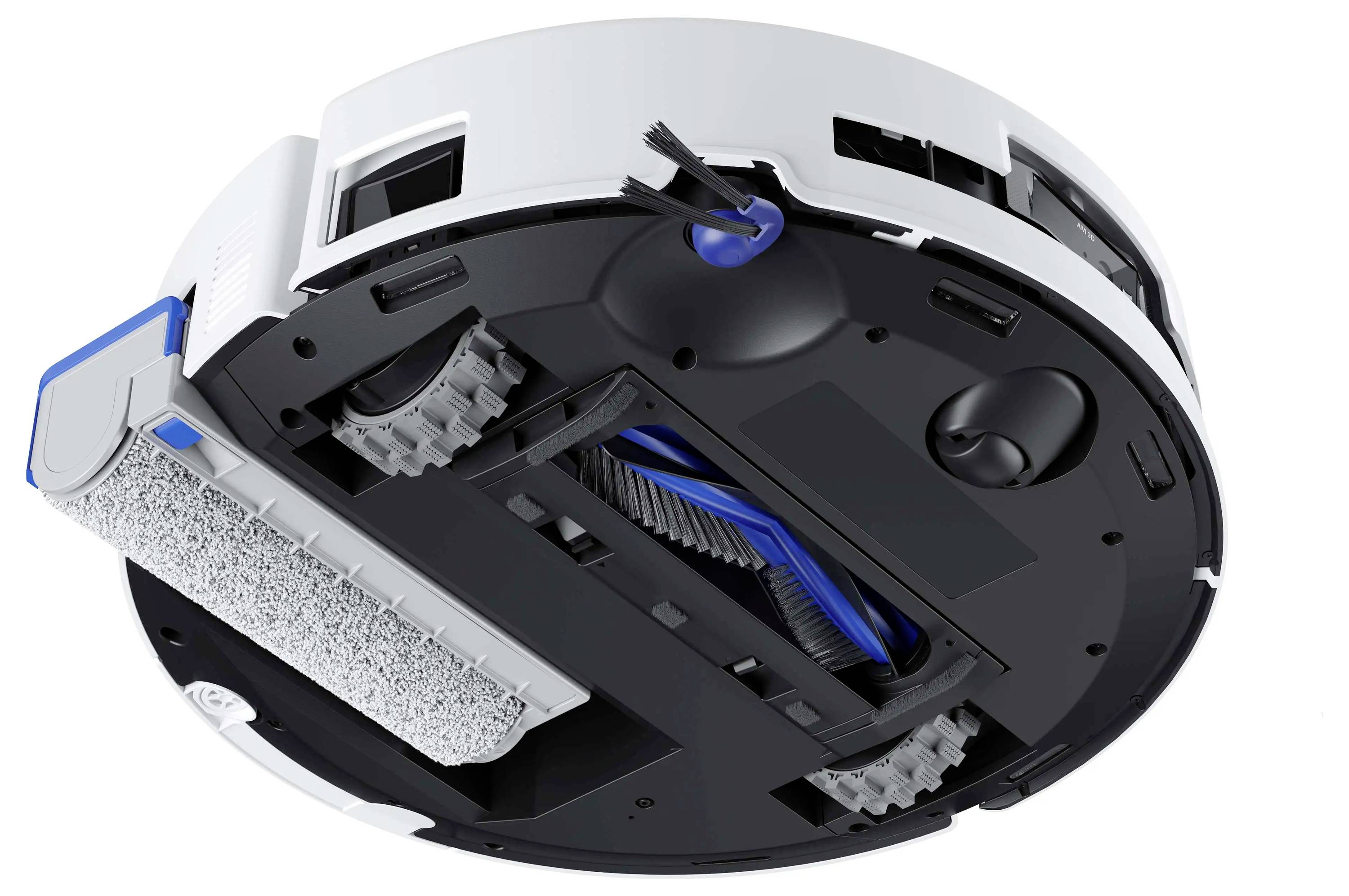 ECOVACS DEX68-13EC Saug-und Wischroboter Weiß App gesteuert, Beutellos, mit Wischfunktion
