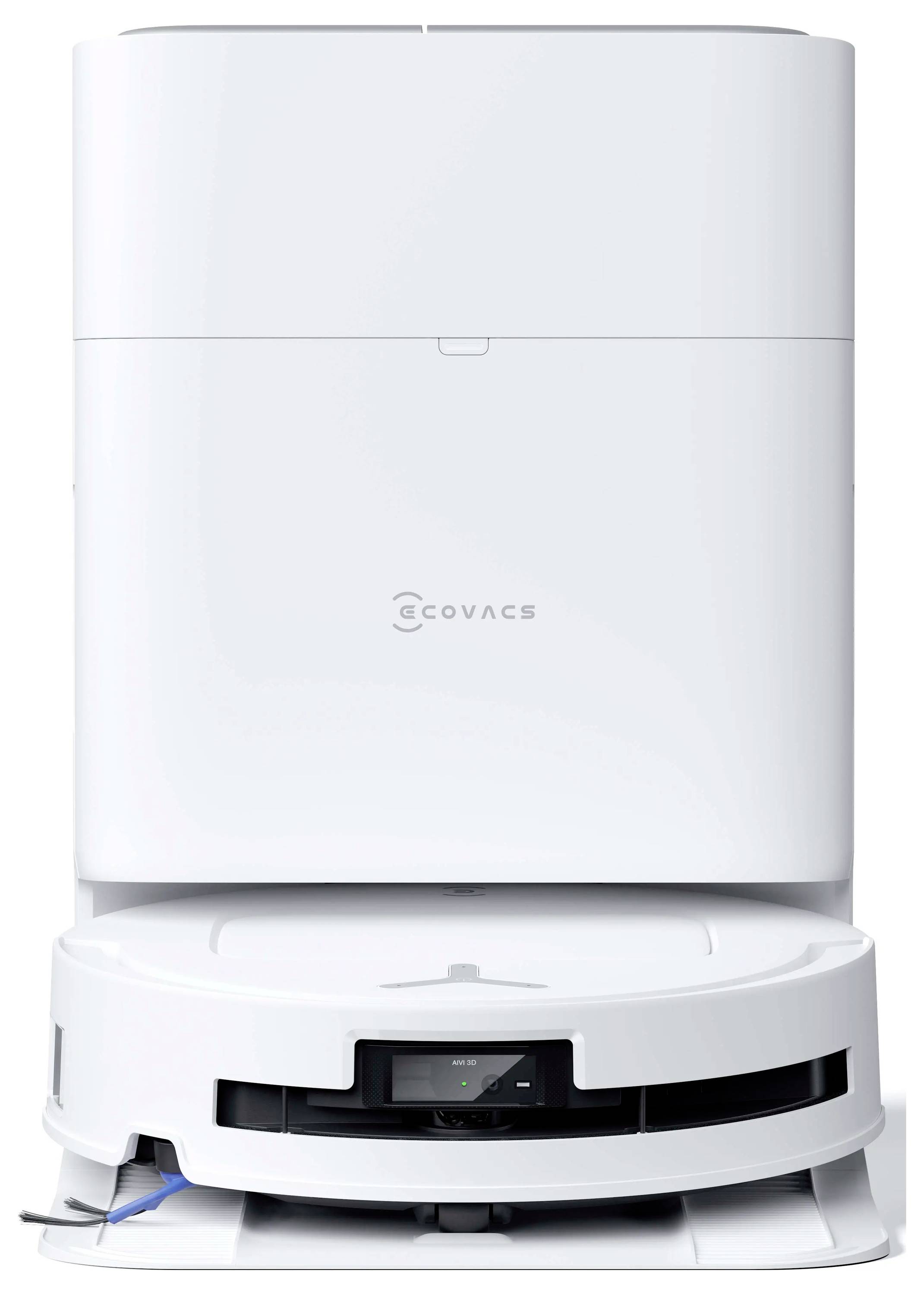 ECOVACS DEX68-13EC Saug-und Wischroboter Weiß App gesteuert, Beutellos, mit Wischfunktion