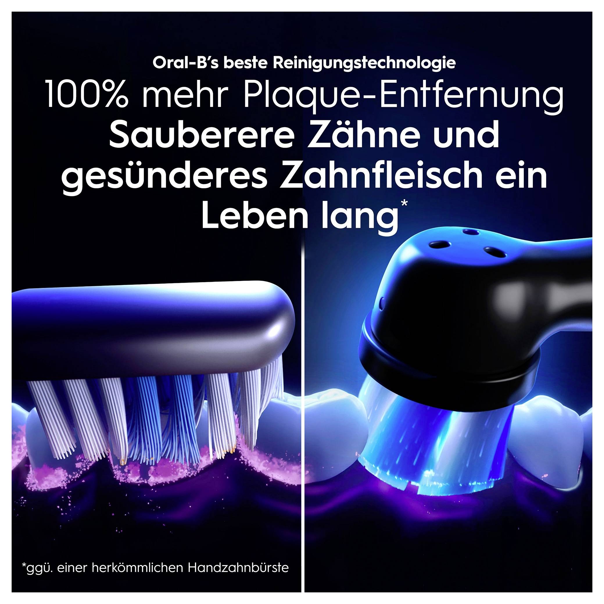 Braun Bra Oral-B iO Series 10 UltimateLunar Gold 17398125 Elektrische Zahnbürste Schwarz
