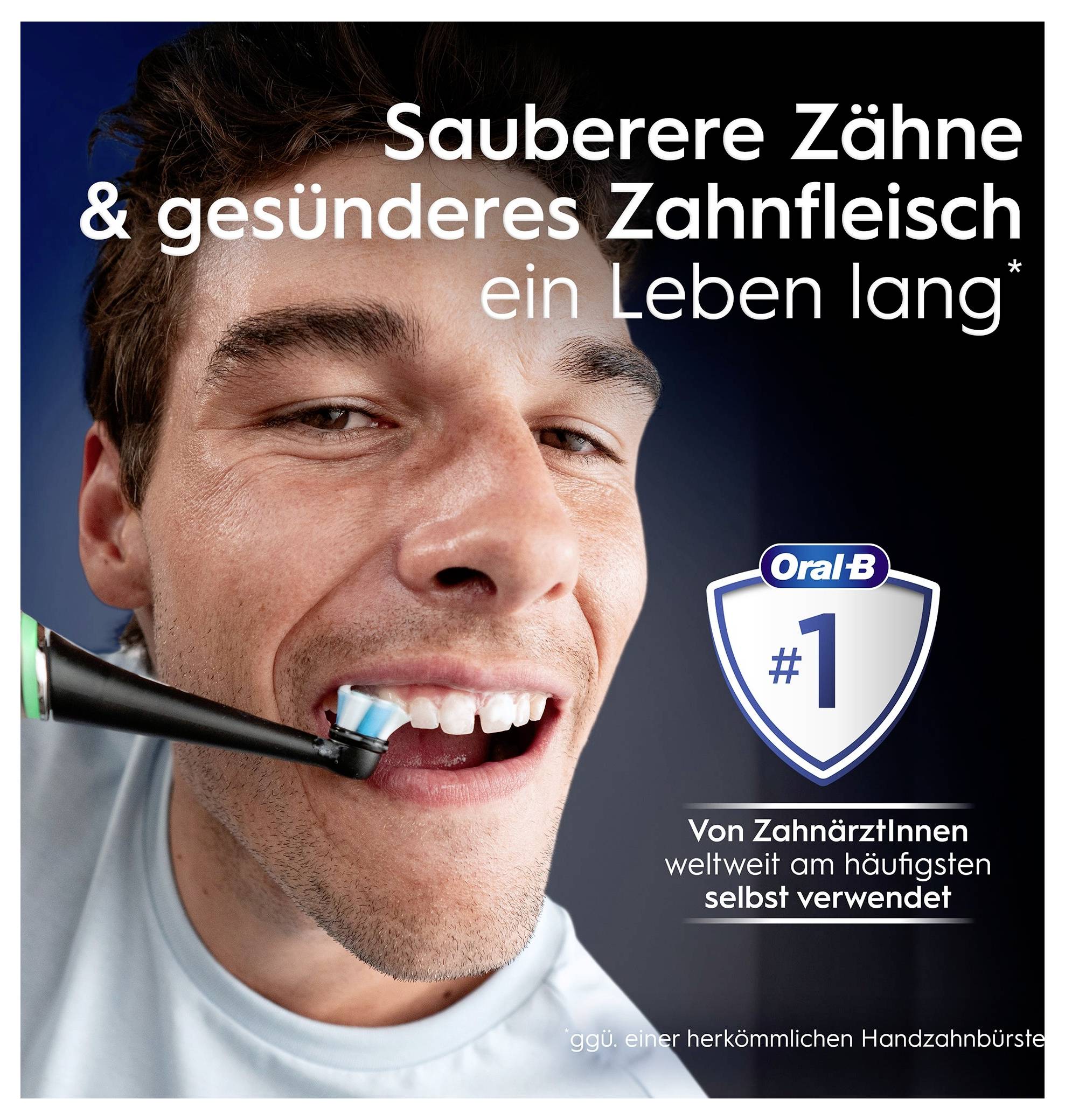 Braun Bra Oral-B iO Series 10 UltimateLunar Gold 17398125 Elektrische Zahnbürste Schwarz