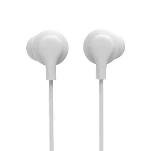 Hama Curly In Ear Kopfhörer kabelgebunden Weiß Lautstärkeregelung Telefon