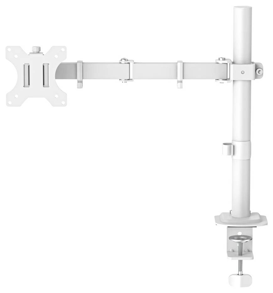Hama Monitor-Tischhalterung 1 88,9cm (35") Weiß Neigbar, Höhenverstellbar, Rotierbar, Schwenkbar