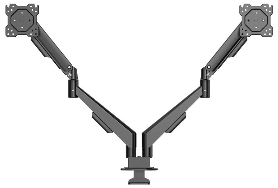 Hama Monitor-Tischhalterung 1 88,9 cm (35") Schwarz Rotierbar, Schwenkbar, Neigbar, Höhenverstellbar