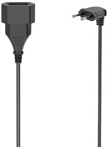 Hama 00223266 Strom Verlängerungskabel Schwarz 3 m H03VVH2-F 2G 0,75 mm²