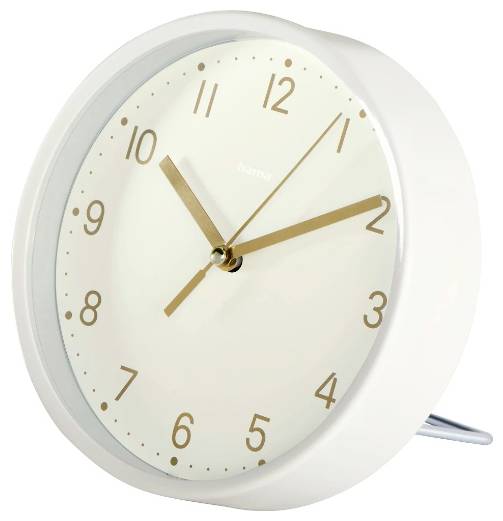 Hama 00185869 Quarz Tischuhr Weiß