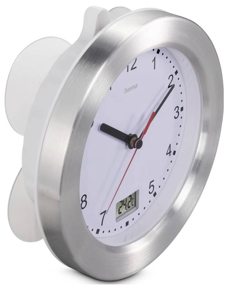 Hama 00185889 Wanduhr 17cm x 170mm x 170mm x 50mm Silber