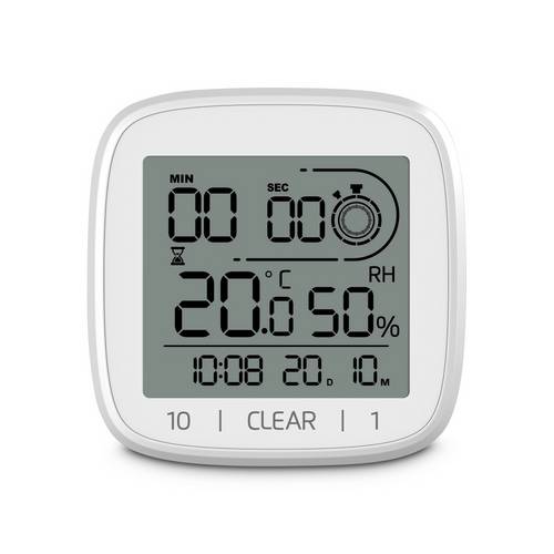 Hama 00185893 Horloge murale et de table Horloge numérique Carré Blanc