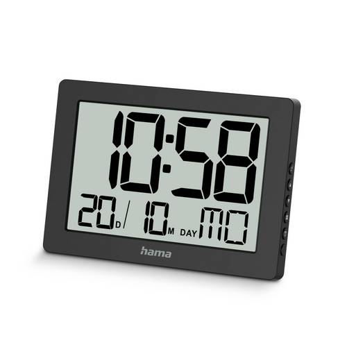 Hama 00222230 Wand- /Tischuhr Digitale Uhr Rechteck Schwarz