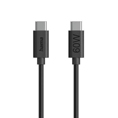 Hama USB-C® Kabel USB 2.0 USB-C® Stecker 1.2 m Schwarz 00086446