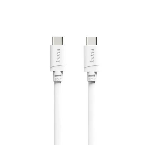 Hama USB-Ladekabel USB 2.0 USB-C® Stecker 1 m Weiß 00201807