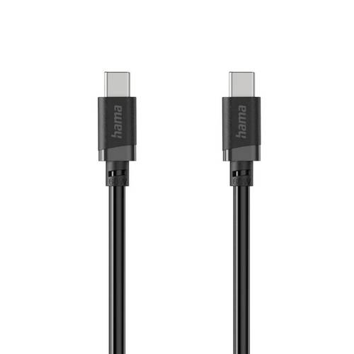 Hama USB-Ladekabel USB 2.0 USB-C® Stecker 2 m Schwarz 00201808