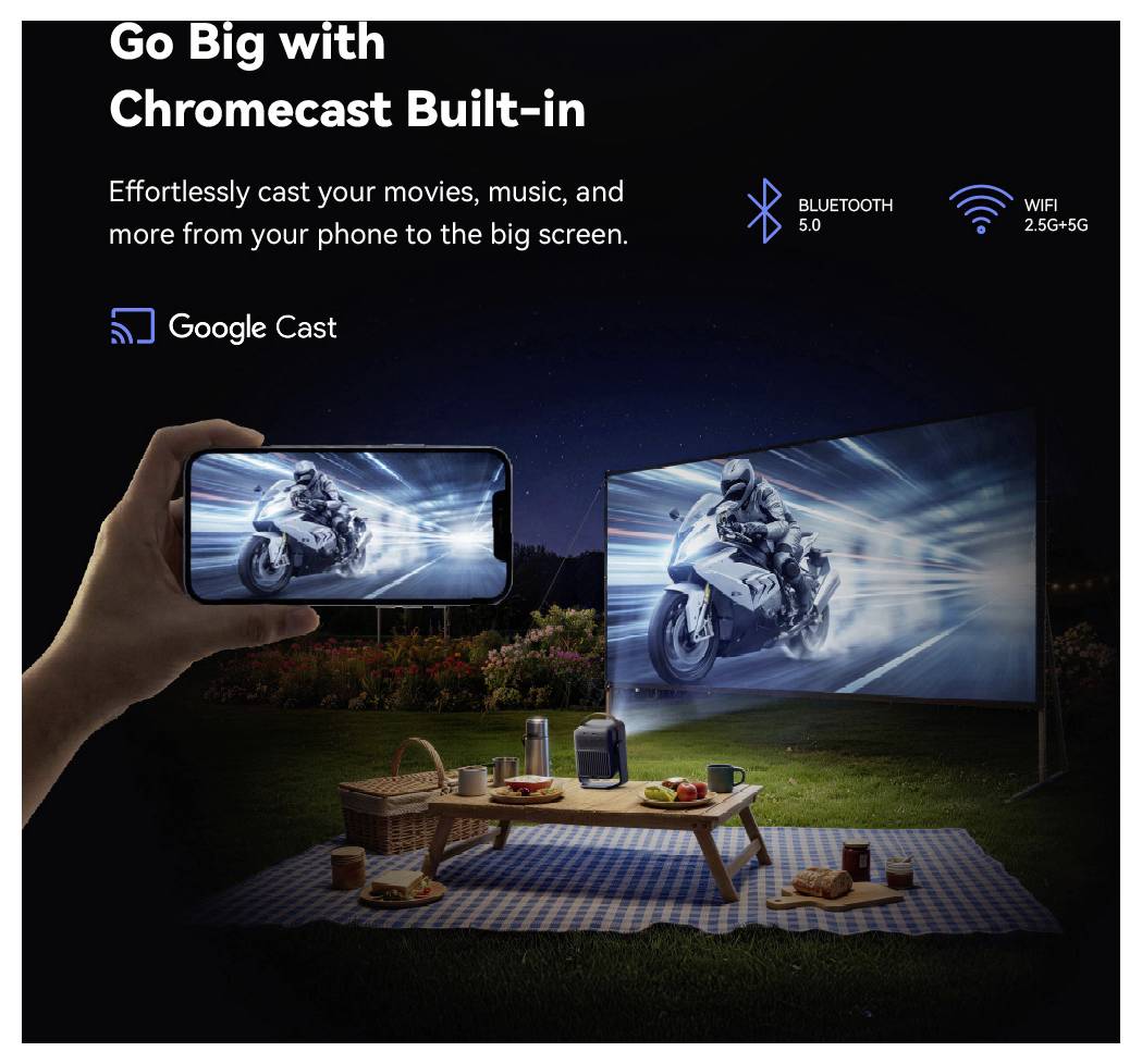 Werbebild für „Go Big with Chromecast Built-in